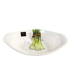 NEW EFFETTI Italy Oval CHIVES Serving Bowl